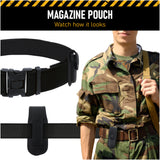 Concealment Magazine and Multi Use Holster Belt Loop Single and Double Magazine Case Pouch