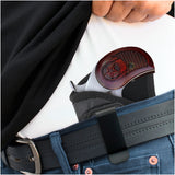 IWB Gun Holster by Houston - ECO Leather Concealment Inside The Waistband with Metal Clip Compatible with Bond Arms 410 Rowdy .45 | Texas Defender .357 .38 / .45LC | Grizzly .45LC / .410, 3" Barrel