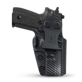 Concealed Carry Iwb Kydex Holster - by Houston | Lined Inside for Strong Retention and Maximum Protection | Reinforced Plastic Clip | Carbon Fiber | Lightweight Durable | for SIG P228 / 229