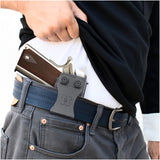 Concealed Carry Iwb Kydex Holster - by Houston | Lined Inside for Strong Retention and Protection | Reinforced Plastic Clip | Lightweight | Fits 1911 5"