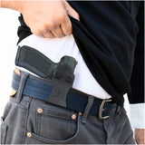 Concealed Carry Iwb Kydex Holster - by Houston | Lined Inside for Strong Retention and Maximum Protection | Reinforced Plastic Clip | Carbon Fiber | Lightweight Durable | for CANIK TP9 SA 9mm