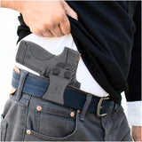 Concealed Carry Iwb Kydex Holster - by Houston | Lined Inside for Strong Retention and Protection | Reinforced Plastic Clip | Lightweight | Fits S&W M&P Shield 9mm .40 Cal