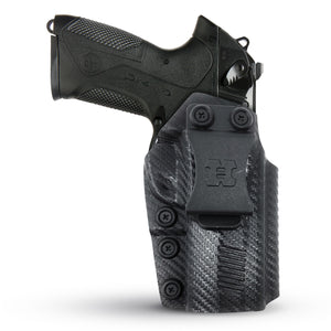 Concealed Carry Iwb Kydex Holster - by Houston | Lined Inside for Strong Retention and Maximum Protection | Reinforced Plastic Clip | Carbon Fiber | Lightweight Durable | for Beretta PX4