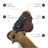 Leather Inside The Waistband Holster For Pistol Sig Sauer P320 Comp/Carry