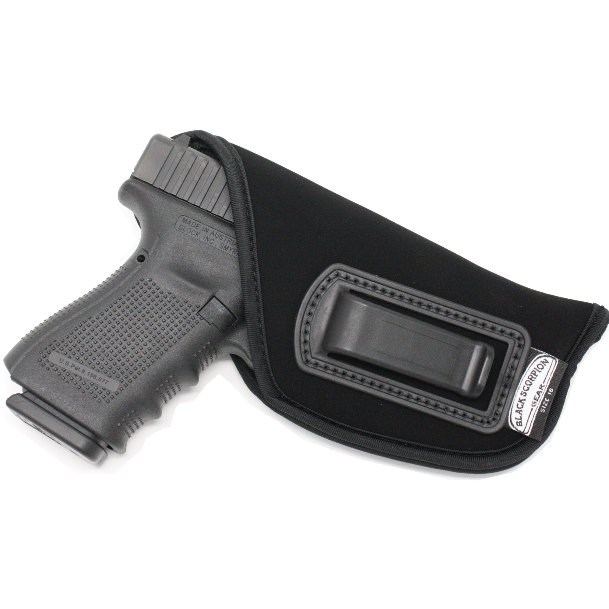 Black Scorpion IWB Sweat Guard Holster For Heckler & Koch CC9 - Kydex, Adjustable Retention & Cant