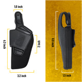 Concealed Carry OWB Nylon Holster by Houston with Thumb Break | Outside The Waistband | Fits: Colt 1911 with 4” and 5” Barrel - Browning 1911 9mm | Marshall Line (Left)