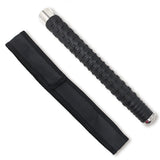 Expandable Security Baton by Popular Holster. Includes Holder Made in Nylon with Hardened Rubber, Best for Self Defense, Tactical or Survival Practices. Collapsible, Durable and Lightweight. Rectangle Model (Light Metal Color)