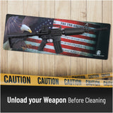Gun Cleaning Mat by PH - Measures 12" x 36" 3 mm Thick | Rifle and Large Guns | Non-Slip Surface | Oil and Solvent Absorbent Protect Workbench | For Maintenance or repairs to your firearm (2ndAmnd)