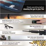 Gun Cleaning Mat by PH - Measures 12" x 36" 3 mm Thick | Rifle and Large Guns | Non-Slip Surface | Oil and Solvent Absorbent Protect Workbench | For Maintenance or repairs to your firearm (2ndAmnd)
