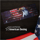 Gun Cleaning Mat by PH - Measures 12" x 36" 3 mm Thick | Rifle and Large Guns | Non-Slip Surface | Oil and Solvent Absorbent Protect Workbench | For Maintenance or repairs to your firearm (Fl+Eagle)