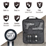 Tactical Pistol Soft Range Case Shooting Range Hunting Bags for Handguns Discreet, Comfortable to Carry, Durable and Versatile.