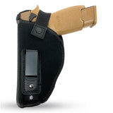 IWB Gun Holster by PH - Concealed Carry Soft Material | Soft Interior | Fits Glock 17 19 23 25 32 38 | Sig Sauer P320 | Springfield XDE