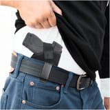 IWB Gun Holster by PH - Concealed Carry Soft Material | Soft Interior | Fits M&P Shield 9mm.40.45 Auto/ Glck 19 26 27 29 30 33 42 43 / Rug LC9, LC380 | Taurus Slim, PT111 G2 | Springfield XDs Hellcat