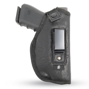 IWB Gun Holster by PH - Concealed Carry Soft Material | Soft Interior | Fits Glock 17 19 23 25 32 38 | Sig Sauer P320 | Springfield XDS 4" | Springfield XDE and Similar (Large)