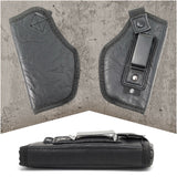 IWB Gun Holster by PH - Concealed Carry | Soft Interior | Fits M&P Shield 9mm  .40  .45 Auto/Glock 26 27 29 30 33 42 43, Ruger LC9, LC380 | Taurus Slim, PT111 | Springfield XD Series (Small)