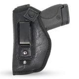 IWB Gun Holster by PH - Concealed Carry | Soft Interior | Fits M&P Shield 9mm  .40  .45 Auto/Glock 26 27 29 30 33 42 43, Ruger LC9, LC380 | Taurus Slim, PT111 | Springfield XD Series (Small)