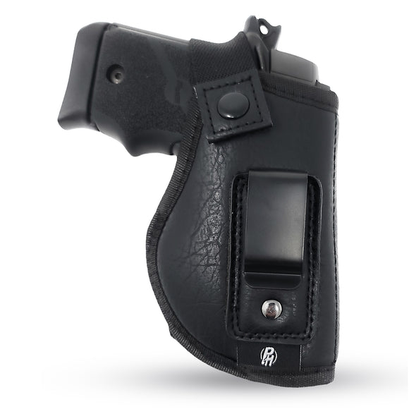 IWB Gun Holster by PH - Concealed Carry Soft Material | Soft Interior | Fits Most Small 380, Keltec, Sig P238, S&W Bodyguard .380 | Remington RM .380 | Ruger TCP | Seecamp LWS32 LWS38